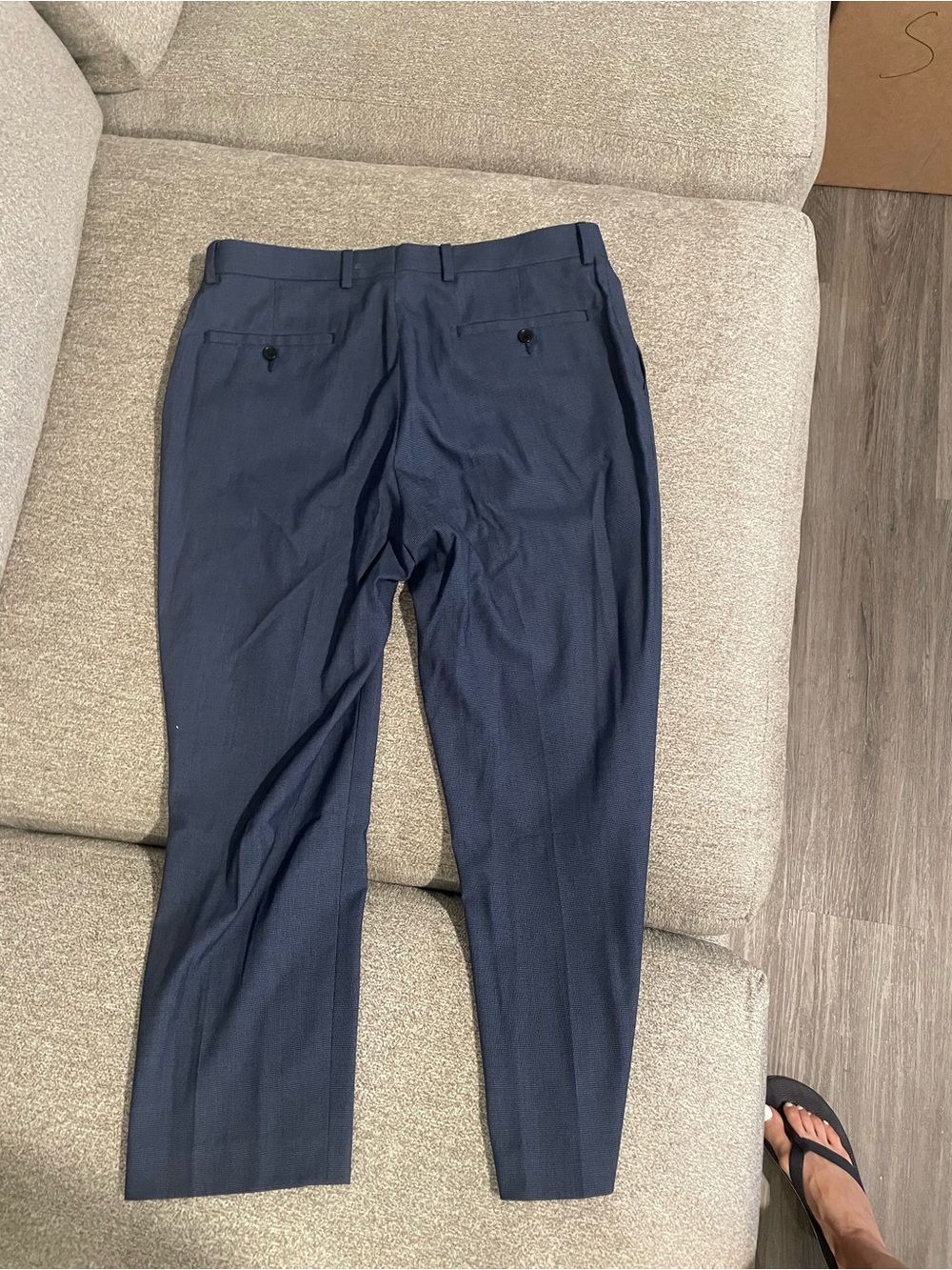 Michael Kors Men's Dark Blue Tailored Dress Pants